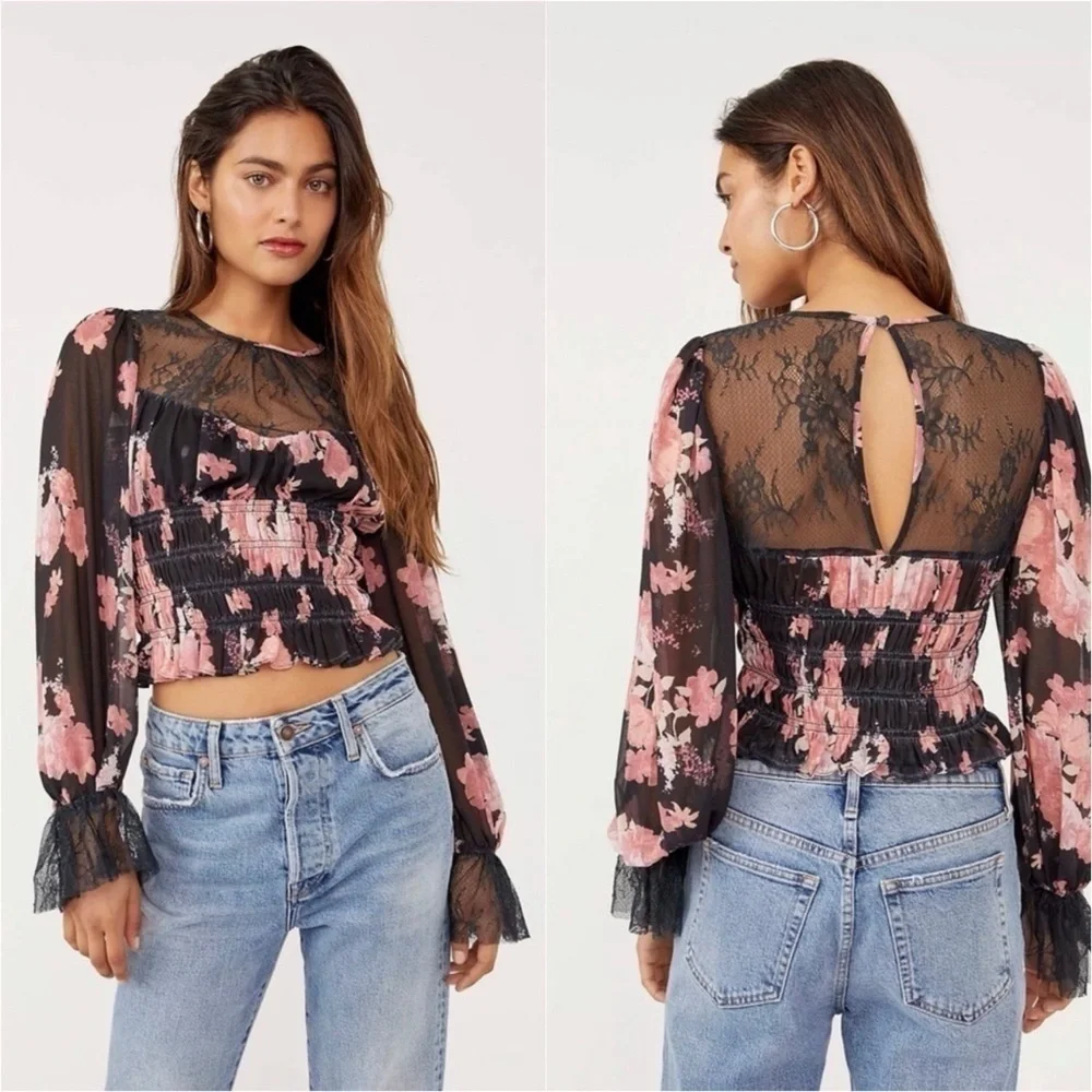 Free People Daphne Blouse Sz. Large NWOT
